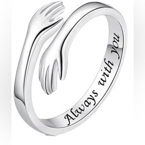 NEW “Always with you” Adjustable Ring, silver